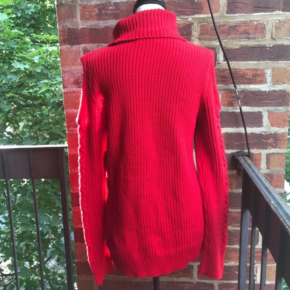 Ruff Hewn Women’s Red Turtleneck Sweater L - Picture 3 of 8